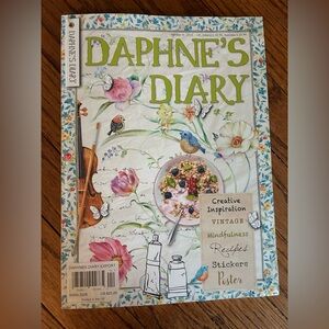 Daphne’s Diary Illustrated Journal - Blue & Green Floral Cover